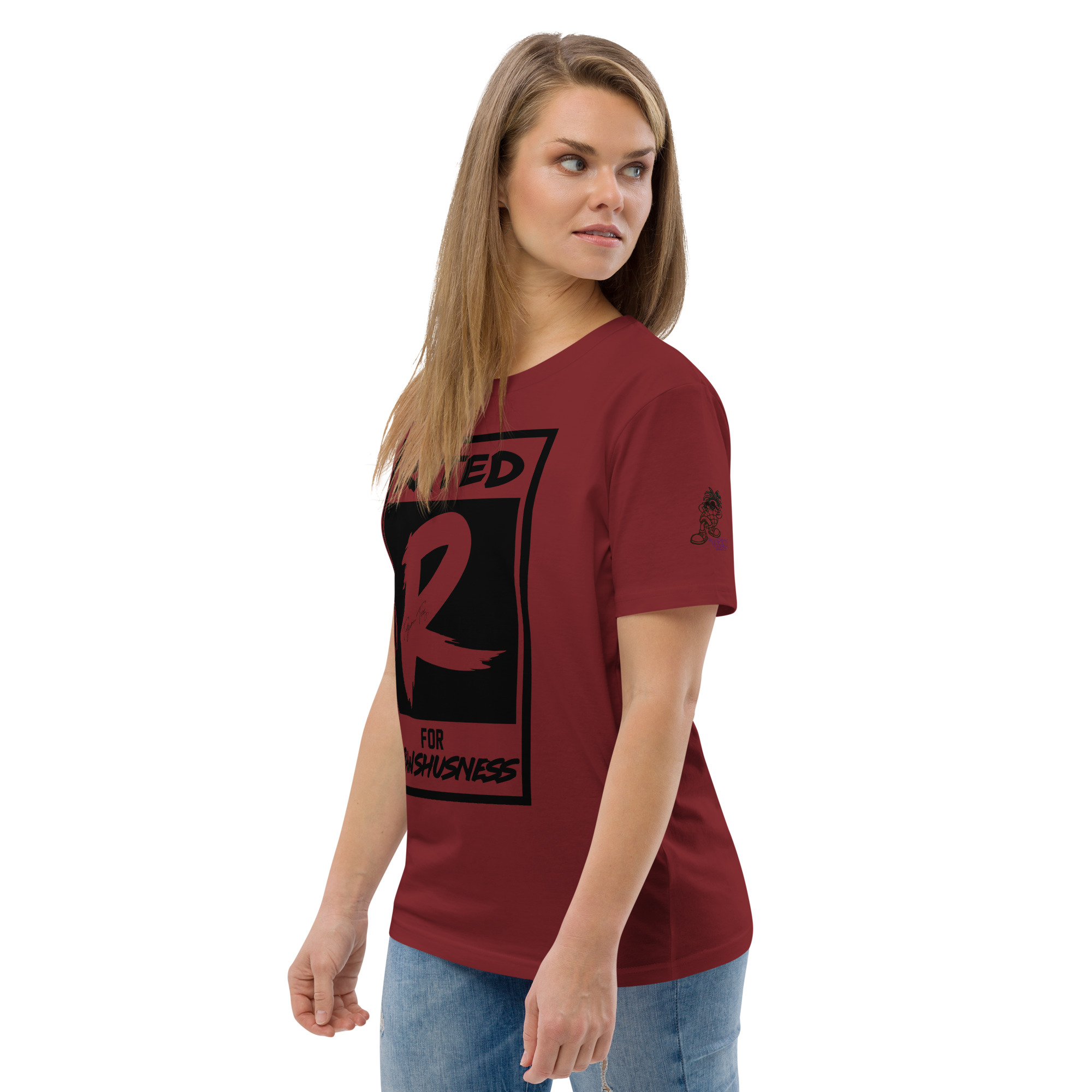 Rated R for Rawshushness (T-Shirt with Black Graphic) - Image 17