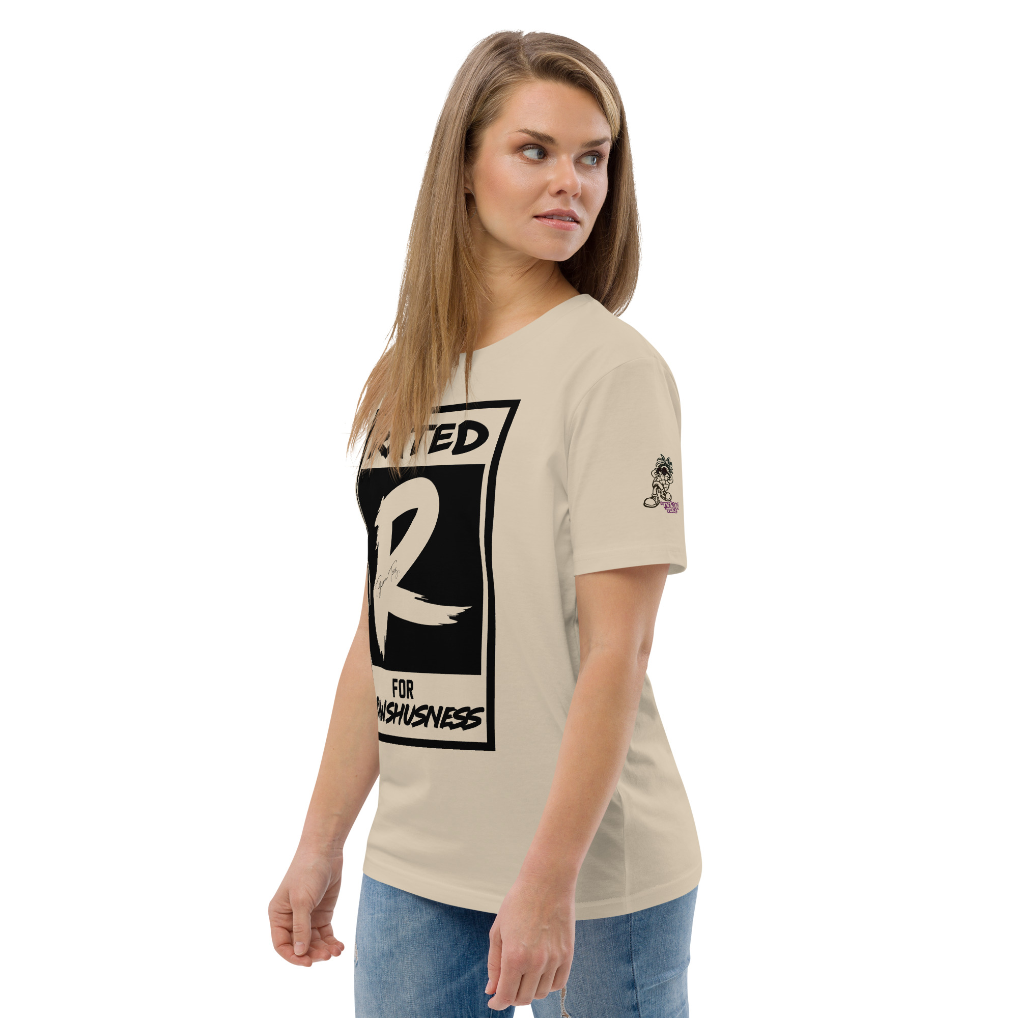 Rated R for Rawshushness (T-Shirt with Black Graphic) - Image 49