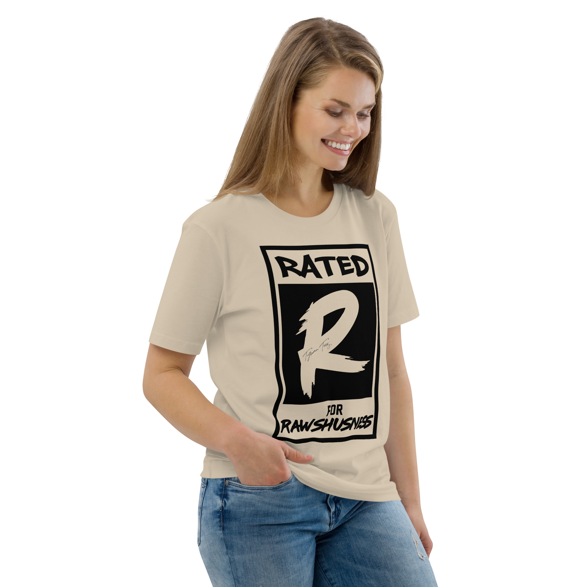 Rated R for Rawshushness (T-Shirt with Black Graphic) - Image 50