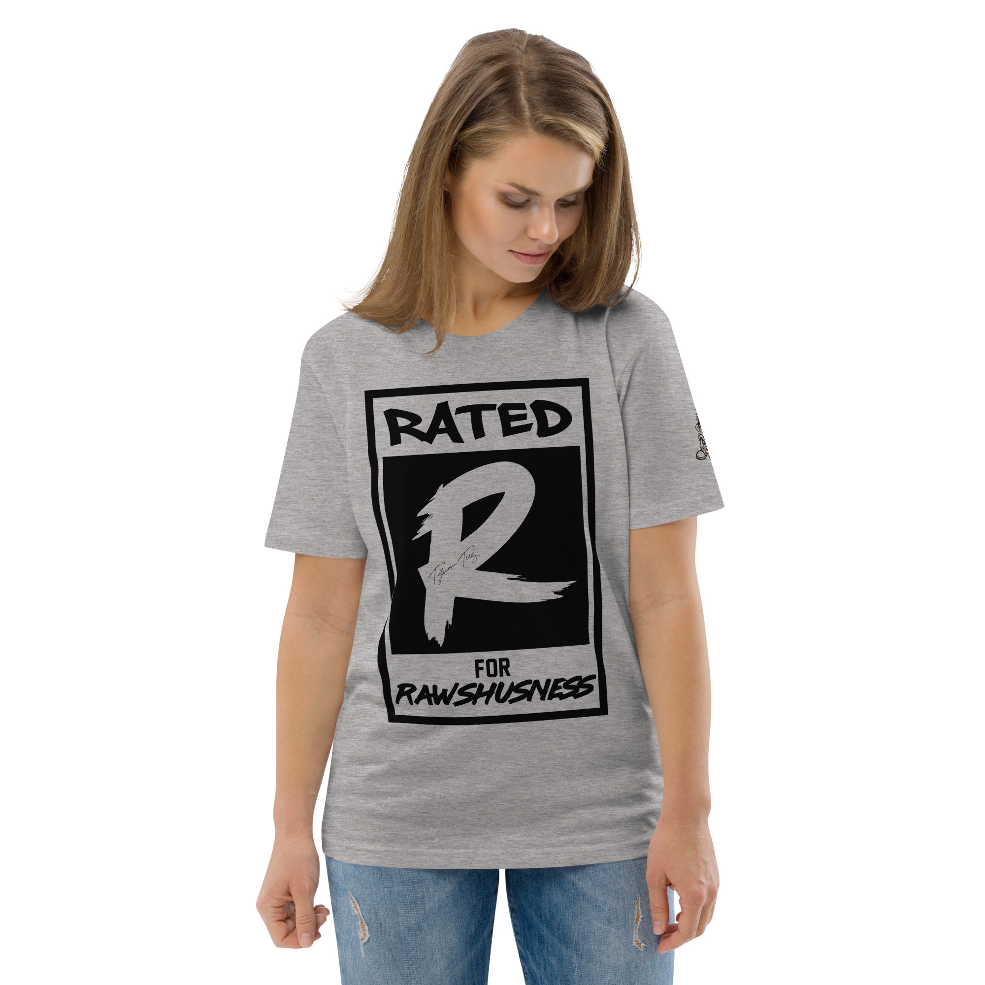 Rated R for Rawshushness (T-Shirt with Black Graphic) - Image 38