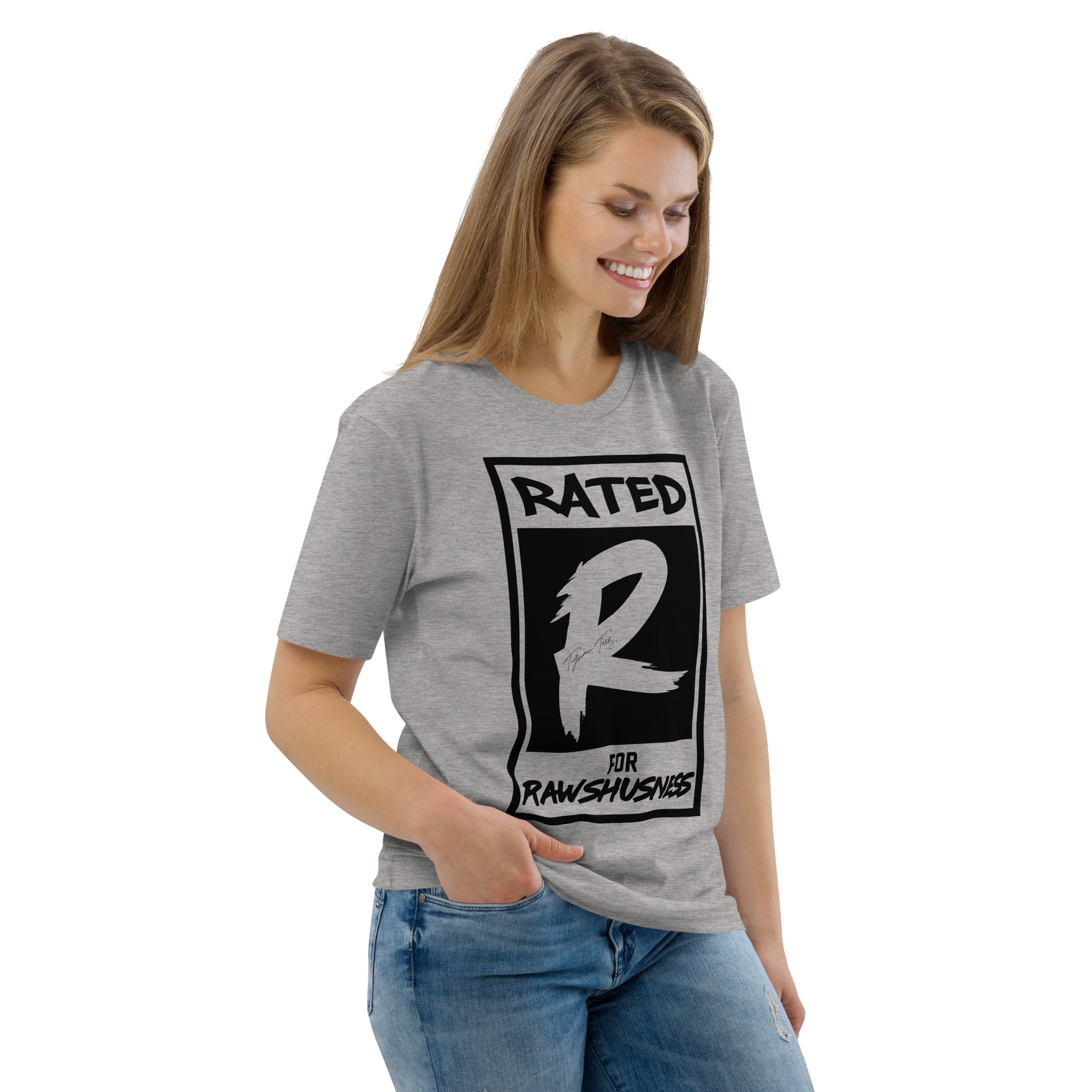 Rated R for Rawshushness (T-Shirt with Black Graphic) - Image 42