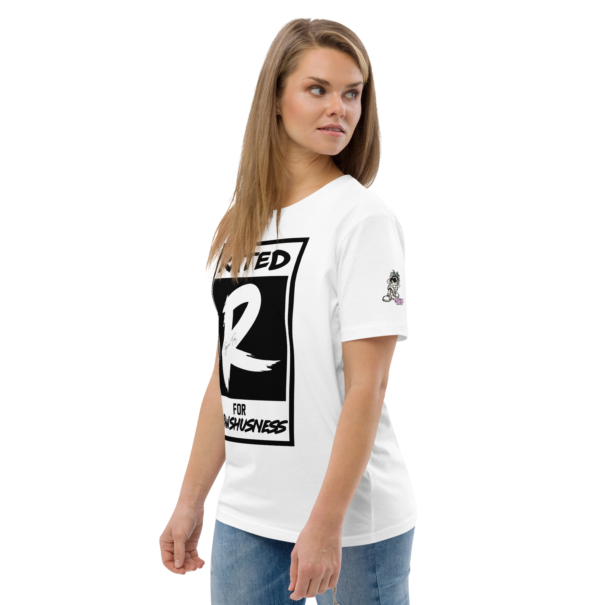 Rated R for Rawshushness (T-Shirt with Black Graphic) - Image 56