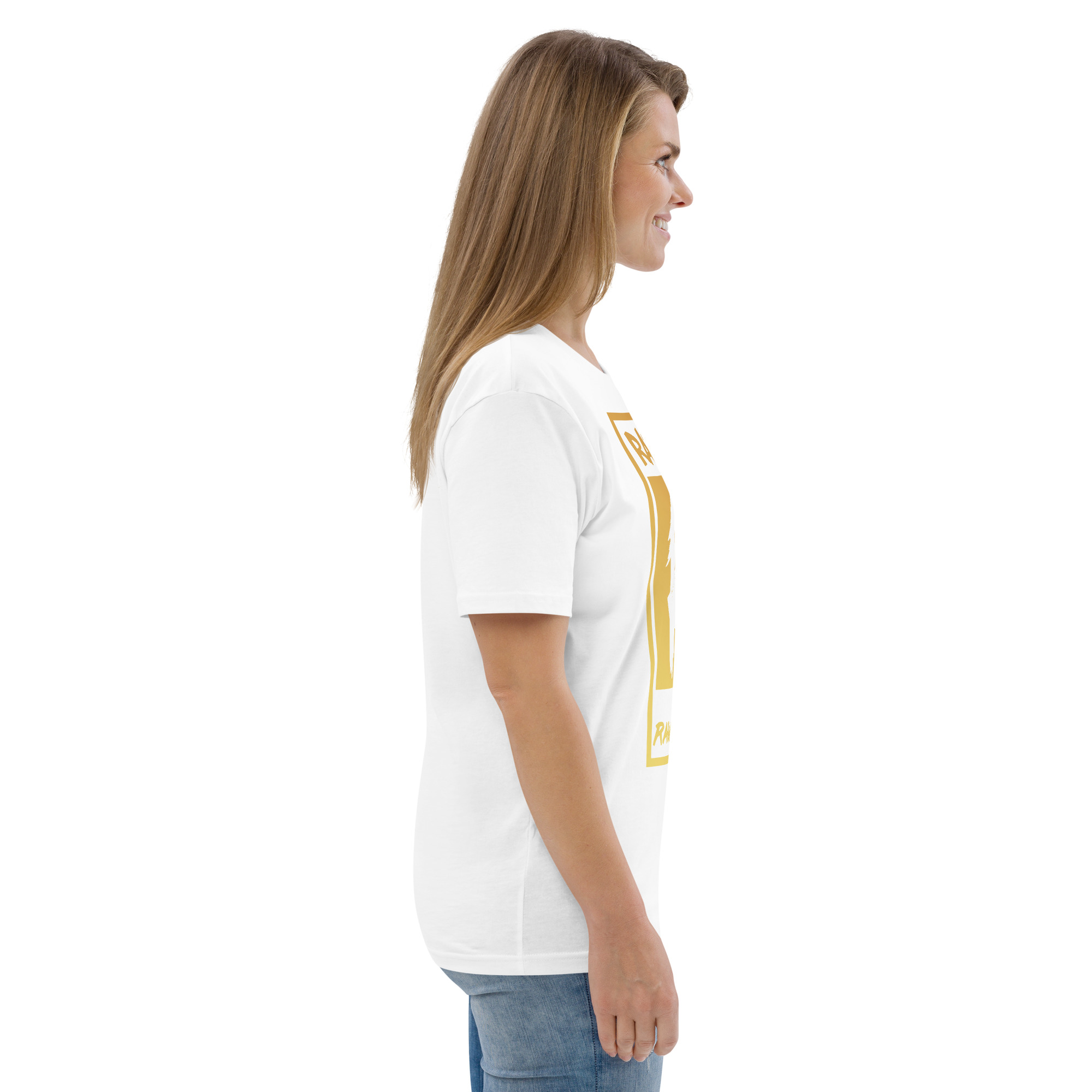 Rated R for Rawshushness (Mens T-Shirt Gold Graphic) - Image 75