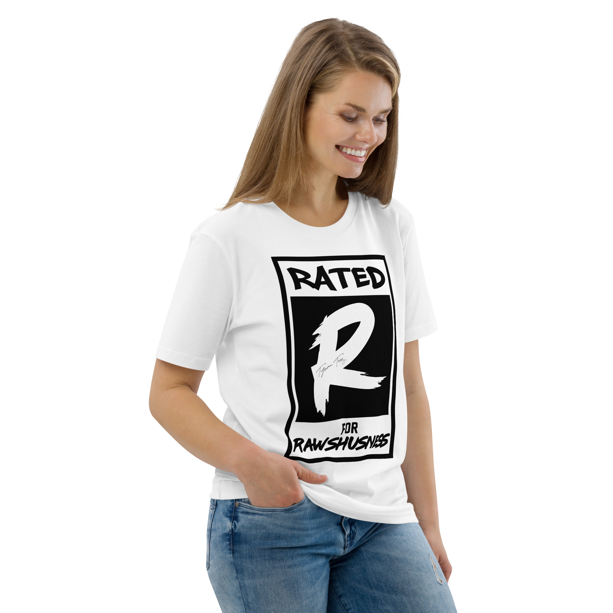 Rated R for Rawshushness (T-Shirt with Black Graphic) - Image 57