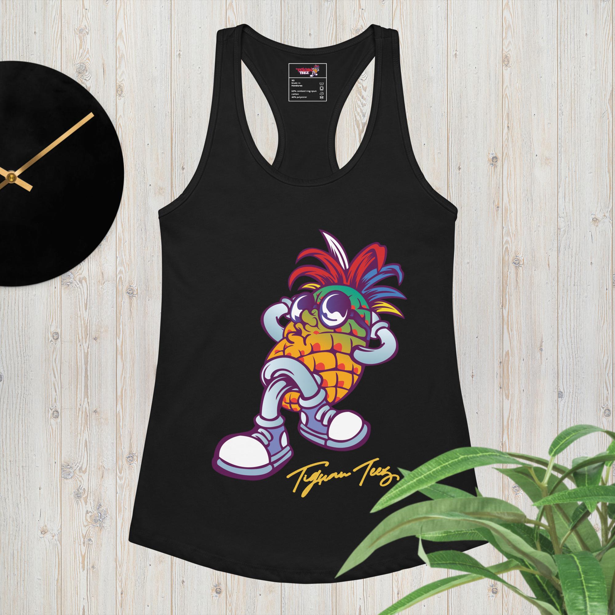 Jack: The Antigua Black women’s fitted racerback tank top