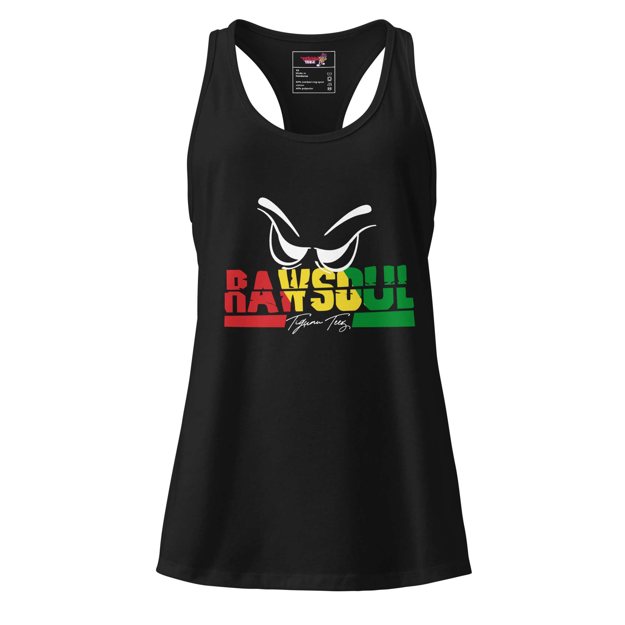 RawSoul women’s fitted racerback tank top