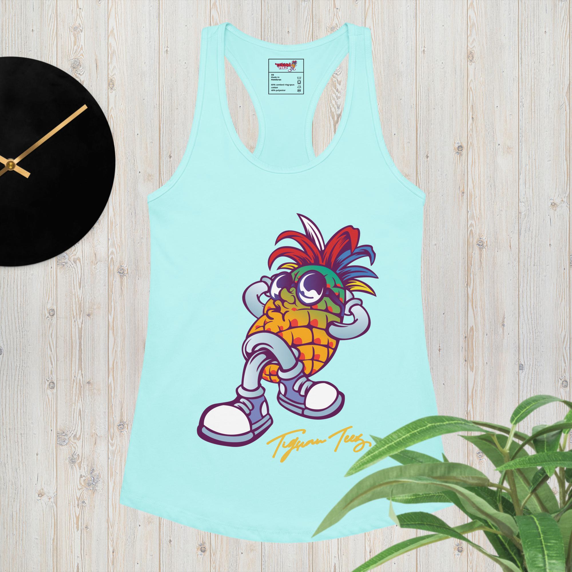 Jack: The Antigua Black women’s fitted racerback tank top - Image 5