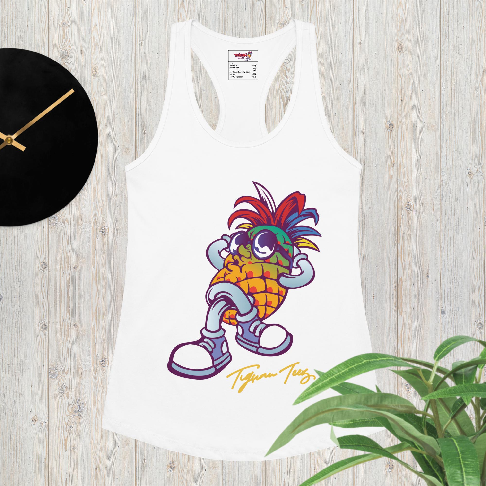 Jack: The Antigua Black women’s fitted racerback tank top - Image 4